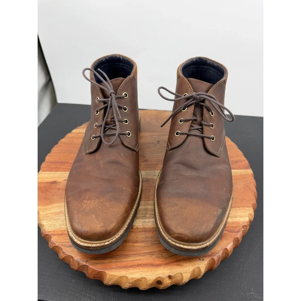 Cole Haan Ripley Grand Chukka Boots Mens 9.5 Brown Leather Lug Sole C28335